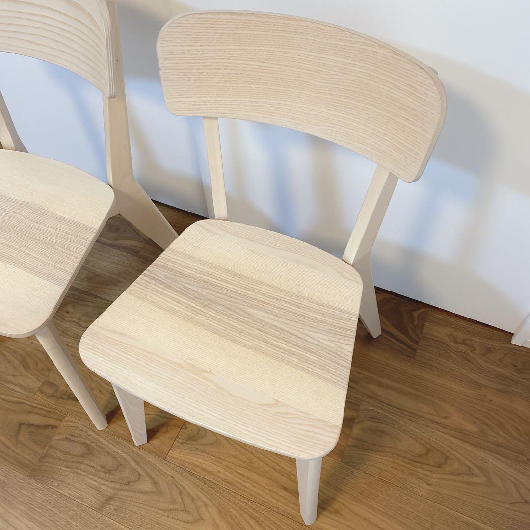 【美品】IKEA LISABO イケア リーサボー ダイニングチェア 2脚