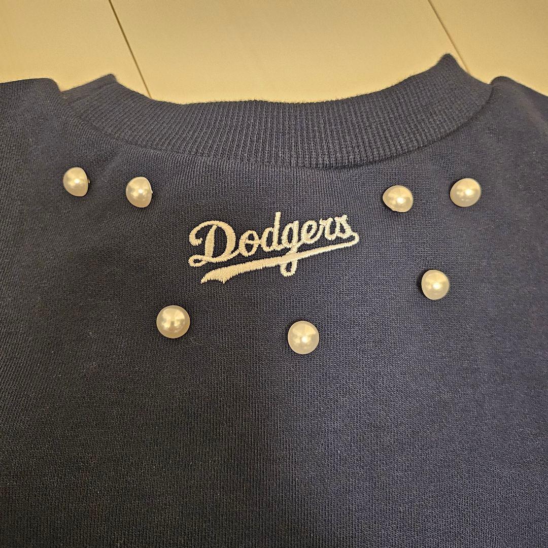 CADUNE パールスウェット 紺