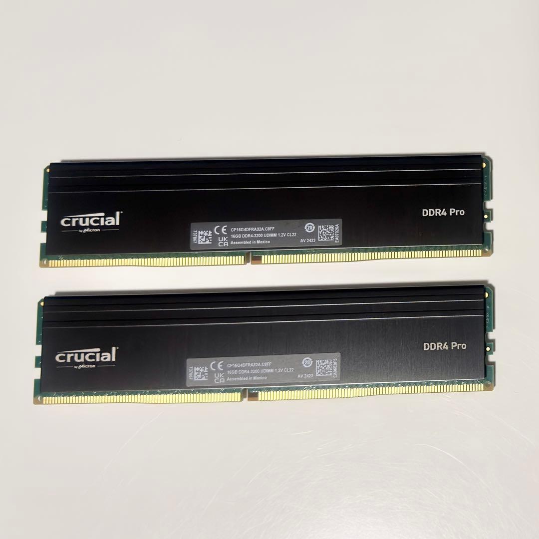 Crucial クルーシャル PRO 16GB 2枚 DDR4-3200 メモリ