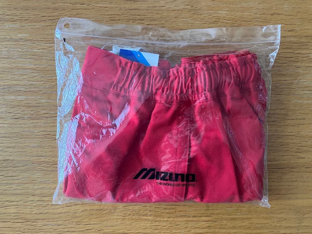 【貴重】ミズノ MIZUNO／イングランド型ラグビーパンツ（赤・新品）W80