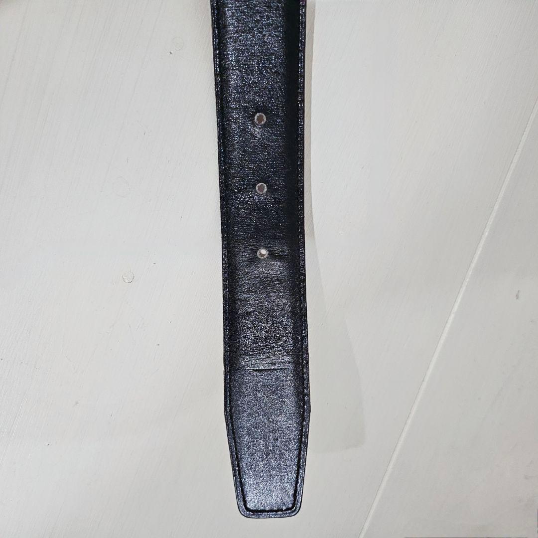 HERMES コンスタンス ベルト 70cm シルバーバックル 黒×キャメル