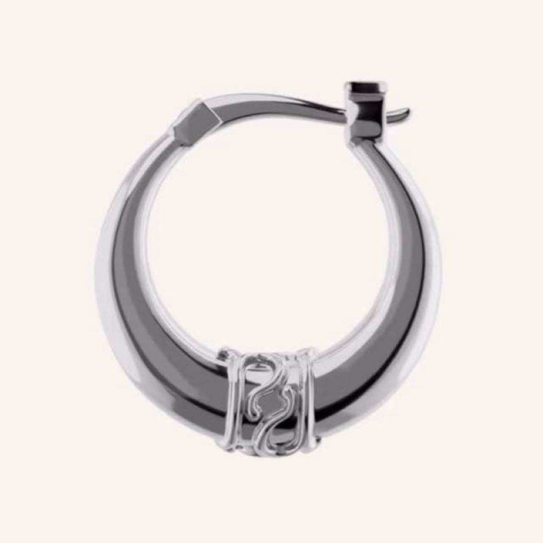 アクセサリー EAR RING PJ LOGO - SILVER