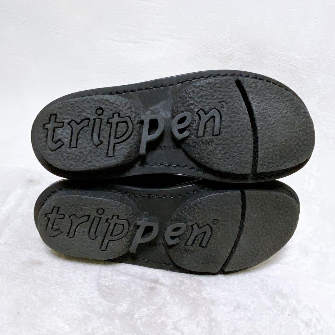 ま*ん様 美品　trippenトリッペン　サイドゴアブーツ　37　レザー　ブラッ