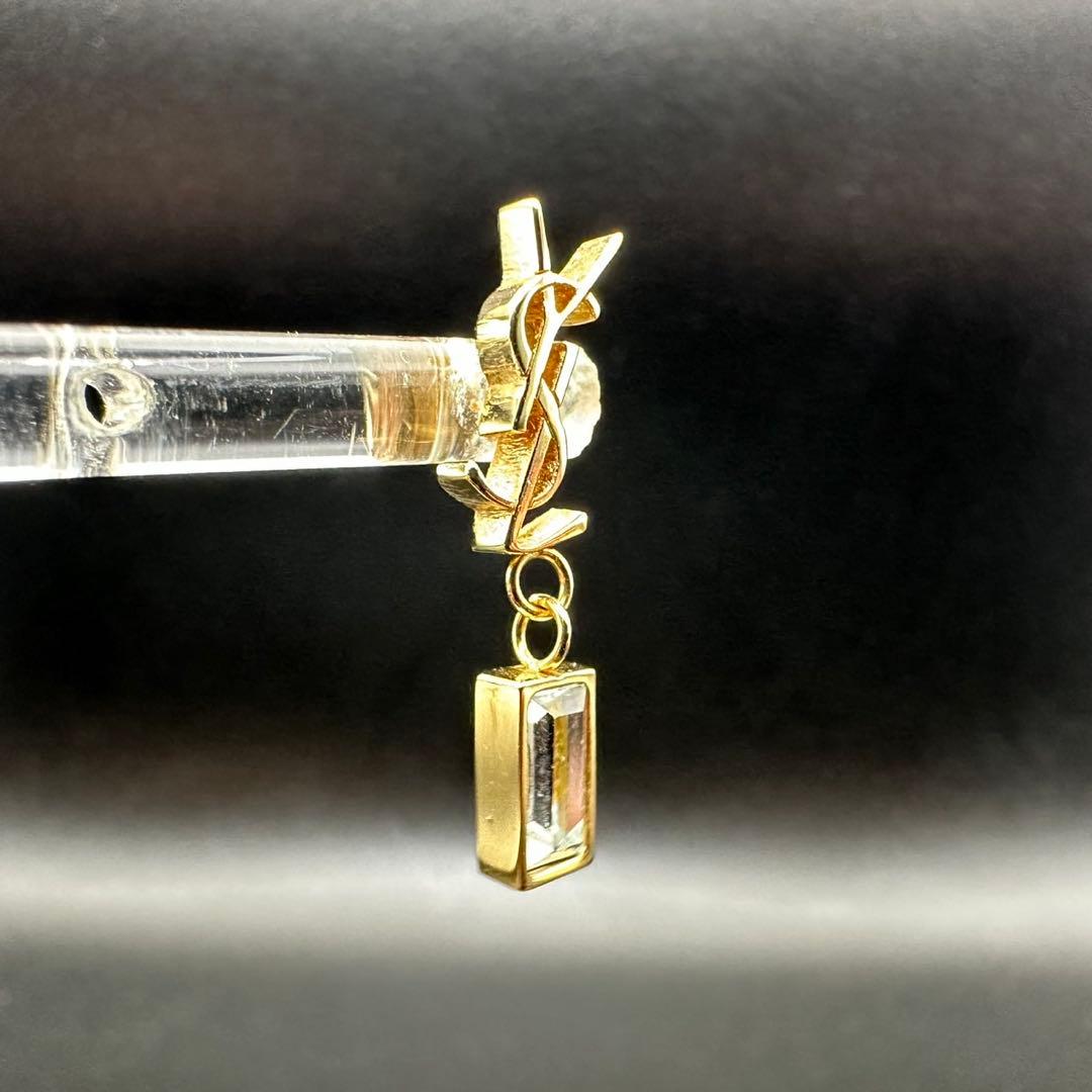 極美品✨　YSL　サンローランパリ　ピアス　ロゴ　ゴールド　1280