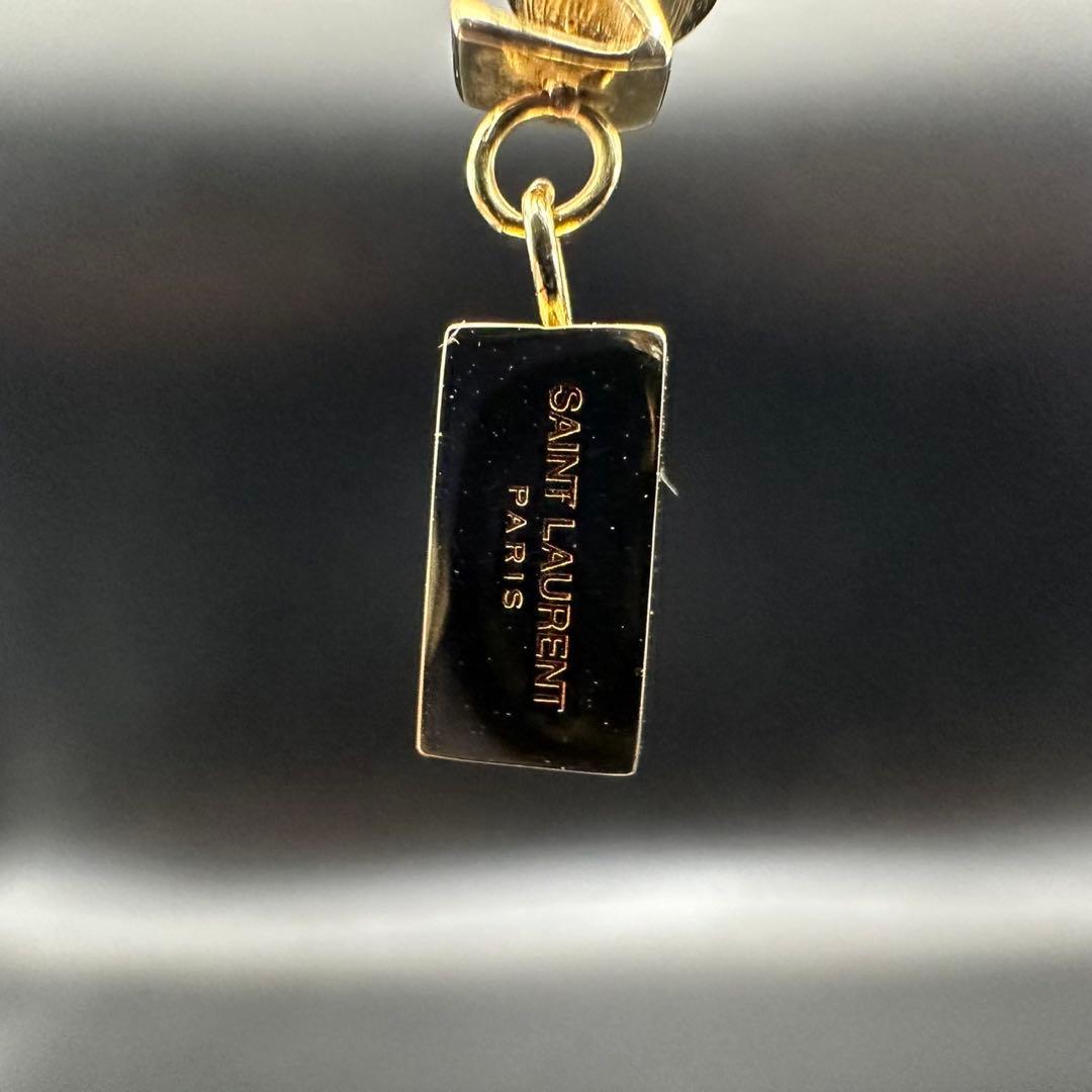 極美品✨　YSL　サンローランパリ　ピアス　ロゴ　ゴールド　1280