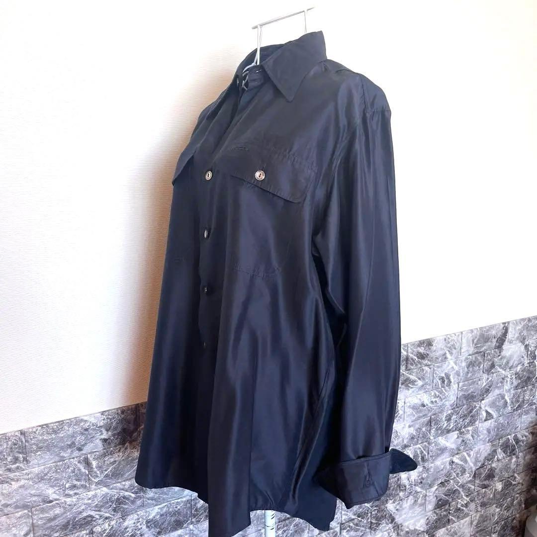 【MADISONBLUE】シルクハンプトンシャツ☆クリーニング済 清潔品