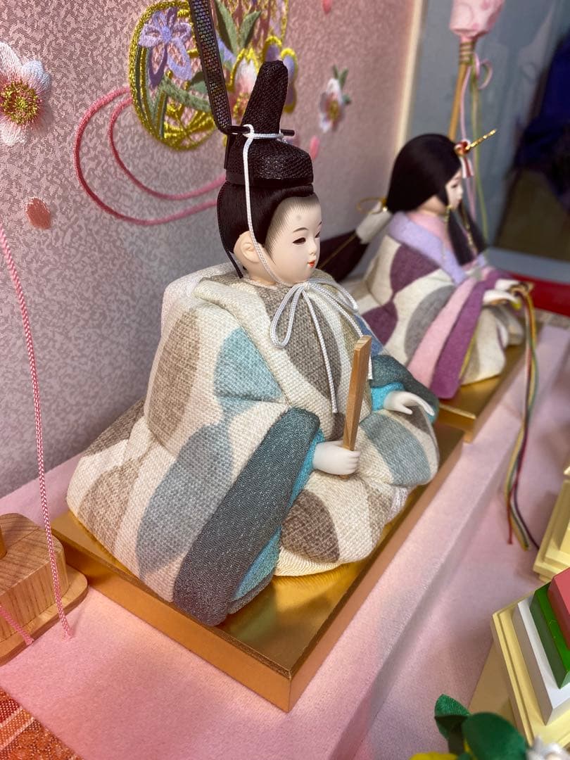 木目込み人形　アクリルケース入・ひなろこ　工房ゆうき