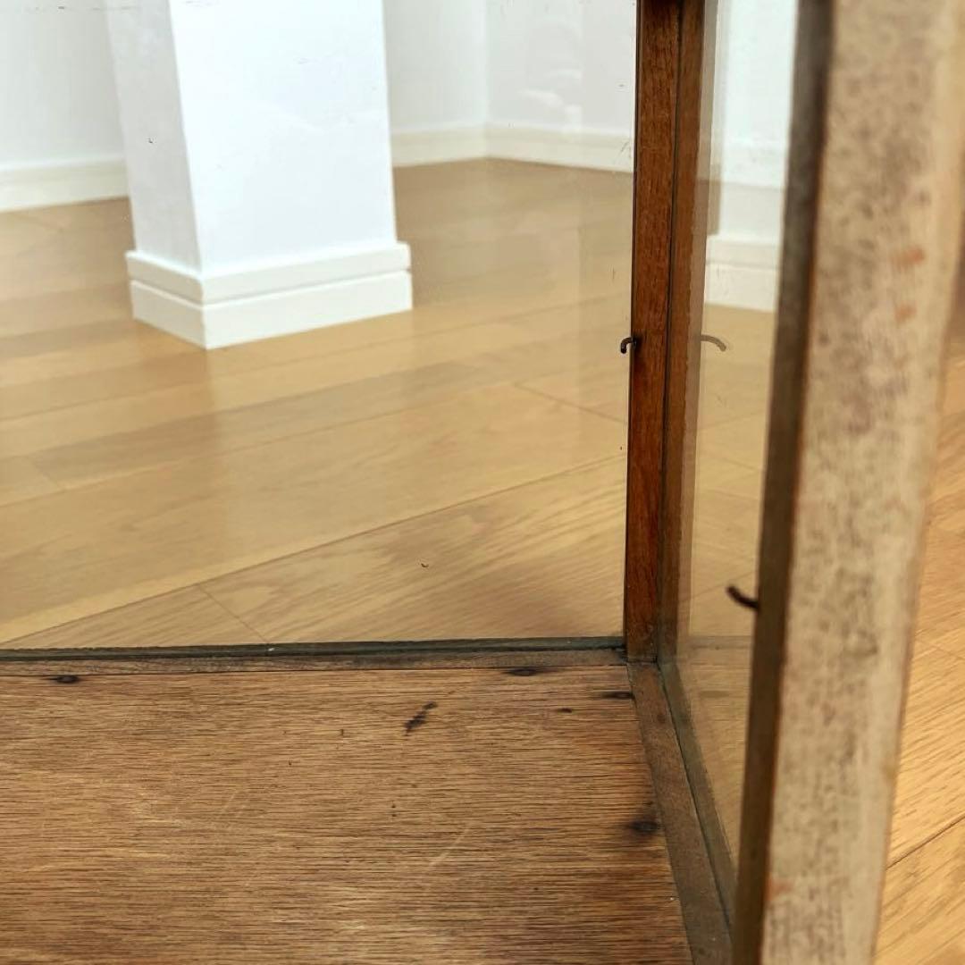 古道具　昭和レトロ　木製　ガラス　ショーケース