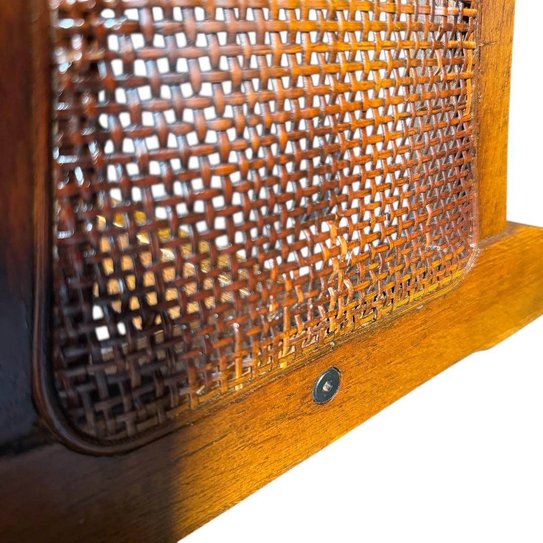 HR736 三越ブルージュ　籐　ラタン　ローテーブル　コーヒーテーブル