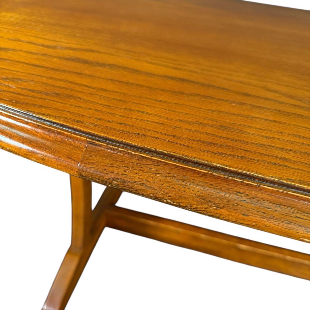 HR736 三越ブルージュ　籐　ラタン　ローテーブル　コーヒーテーブル