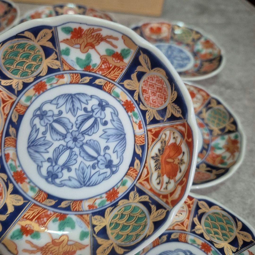 【未使用】有田焼　林斎　金彩　福寿　小皿　古伊万里　10枚　セット