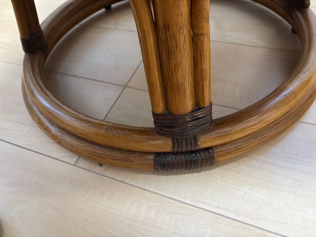 風間 KAZAMA アームチェア 回転椅子 籐家具 ラタン家具