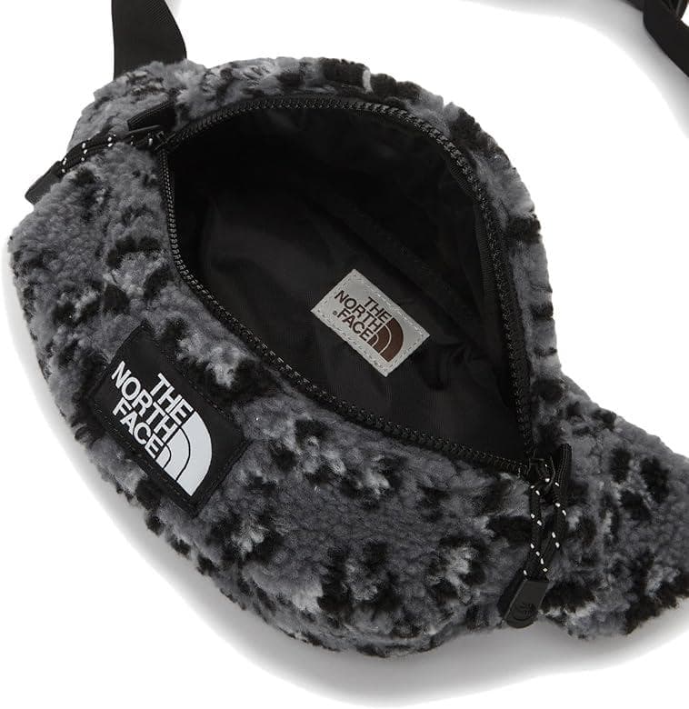 海外！ノースフェイス　ボディバッグ　ショルダーバッグ　レオパード柄　チャコール