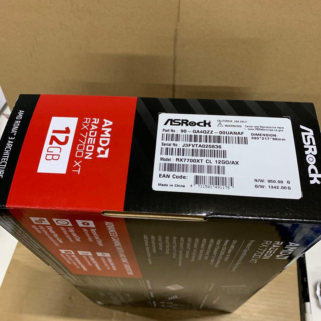 新品　ASRock グラフィックボード　RX 7700 XT 12G OC