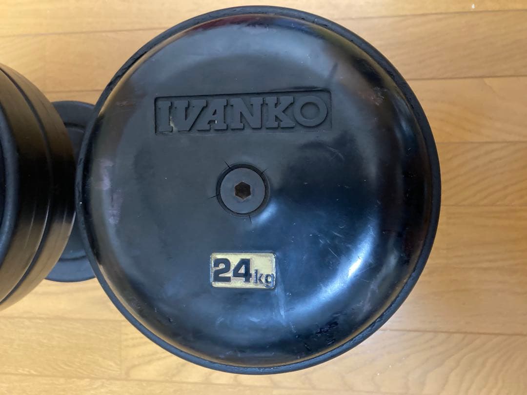 【2/8まで限定価格】①ivankoラバーダンベル24kg　irotec mbc