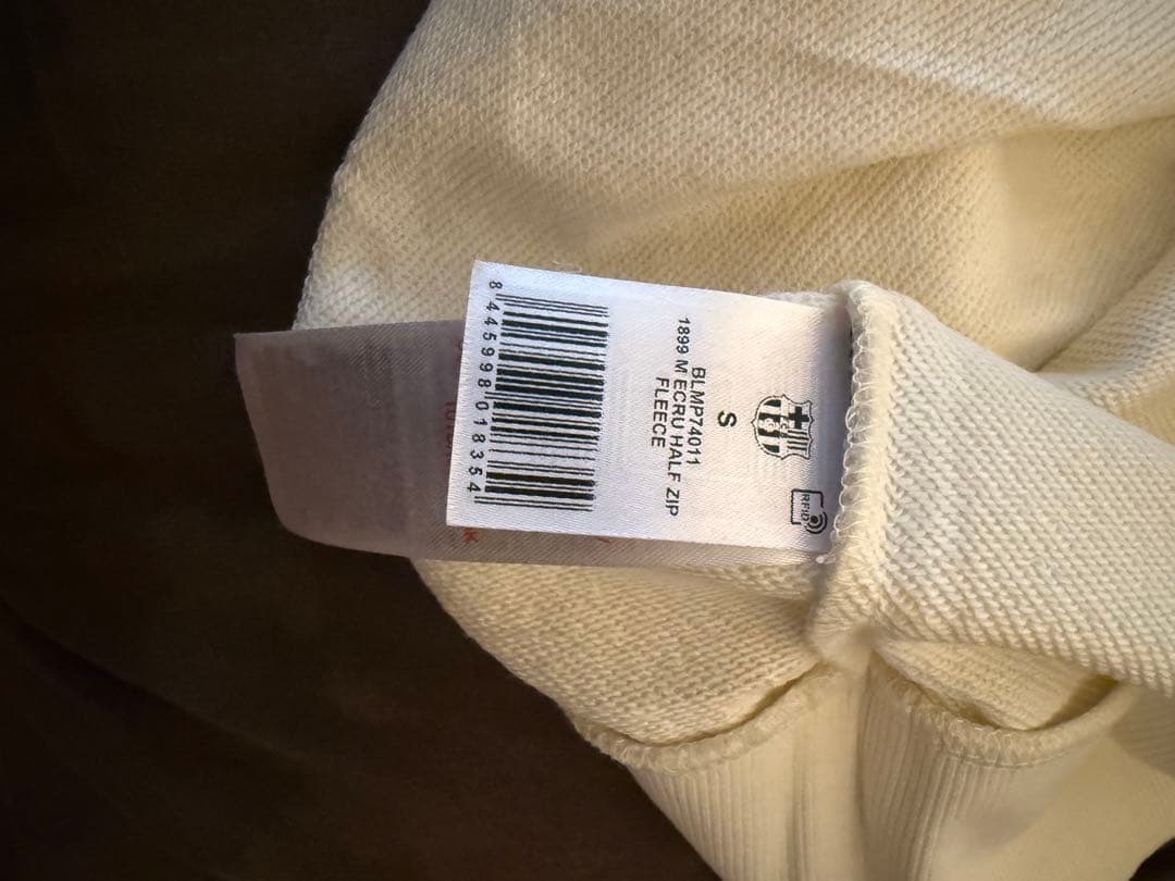 【新品未使用】FCバルセロナ ホワイト ハイネック トレーナー