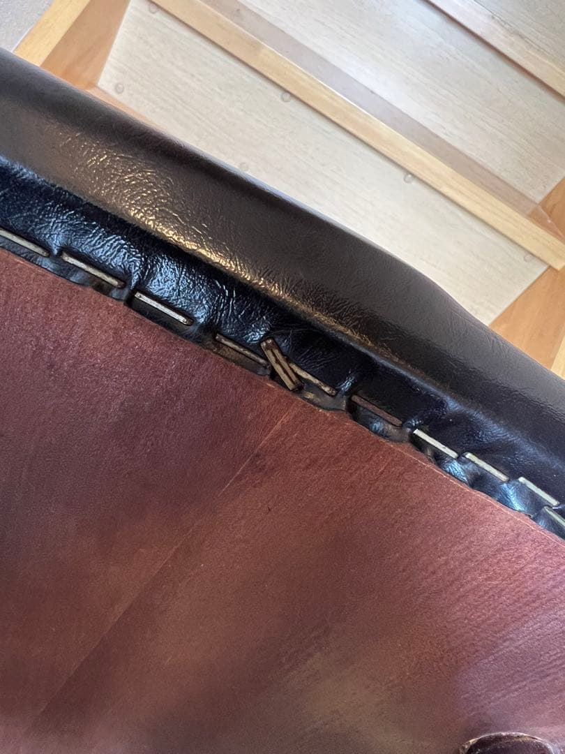 秋田木工　ヴィンテージ　チェア　希少　鋲打ち　ダークブラウン スピンドルチェア