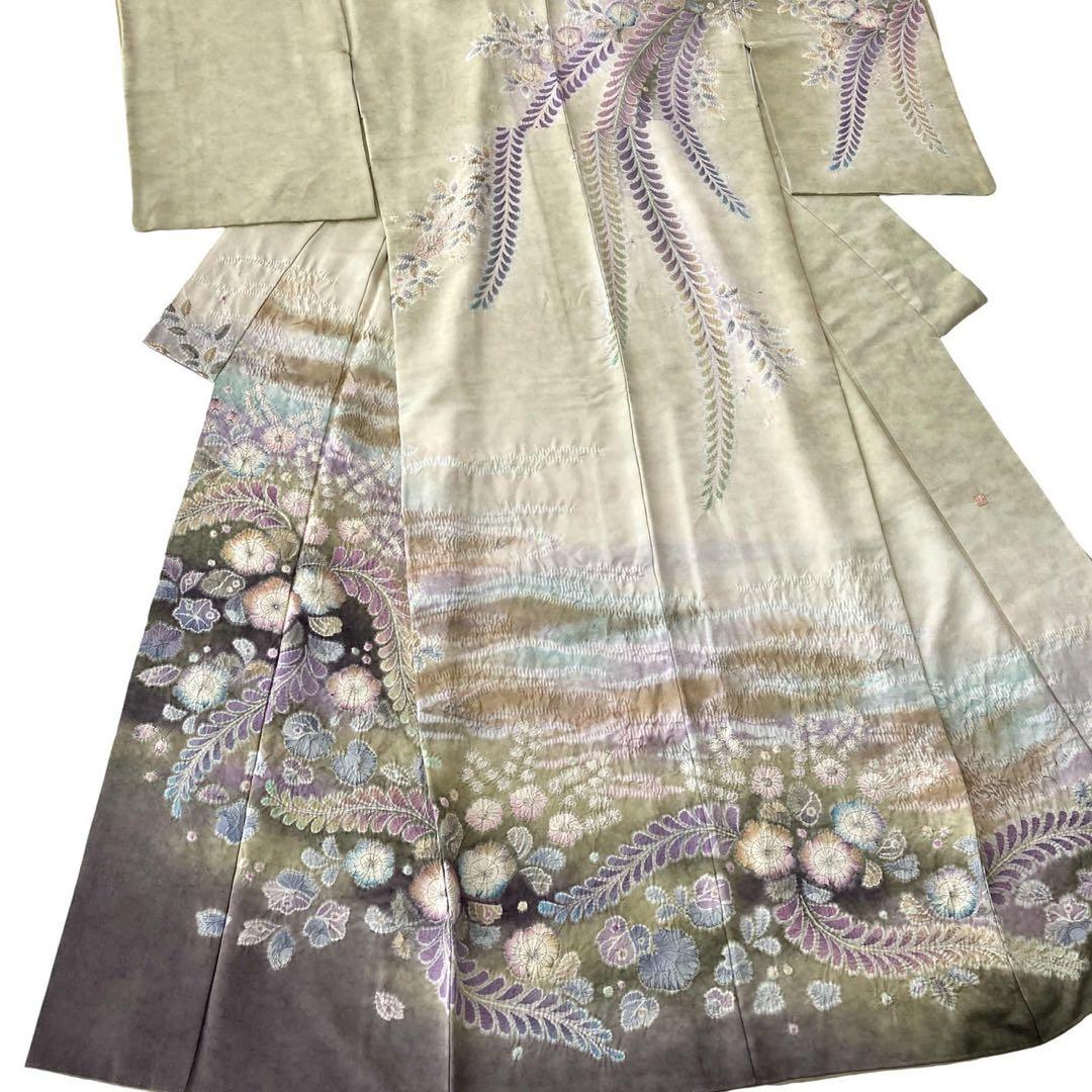 ★ゆうけい★辻ヶ花 訪問着 正絹 着物 4点 フルセット 入学式 卒業式