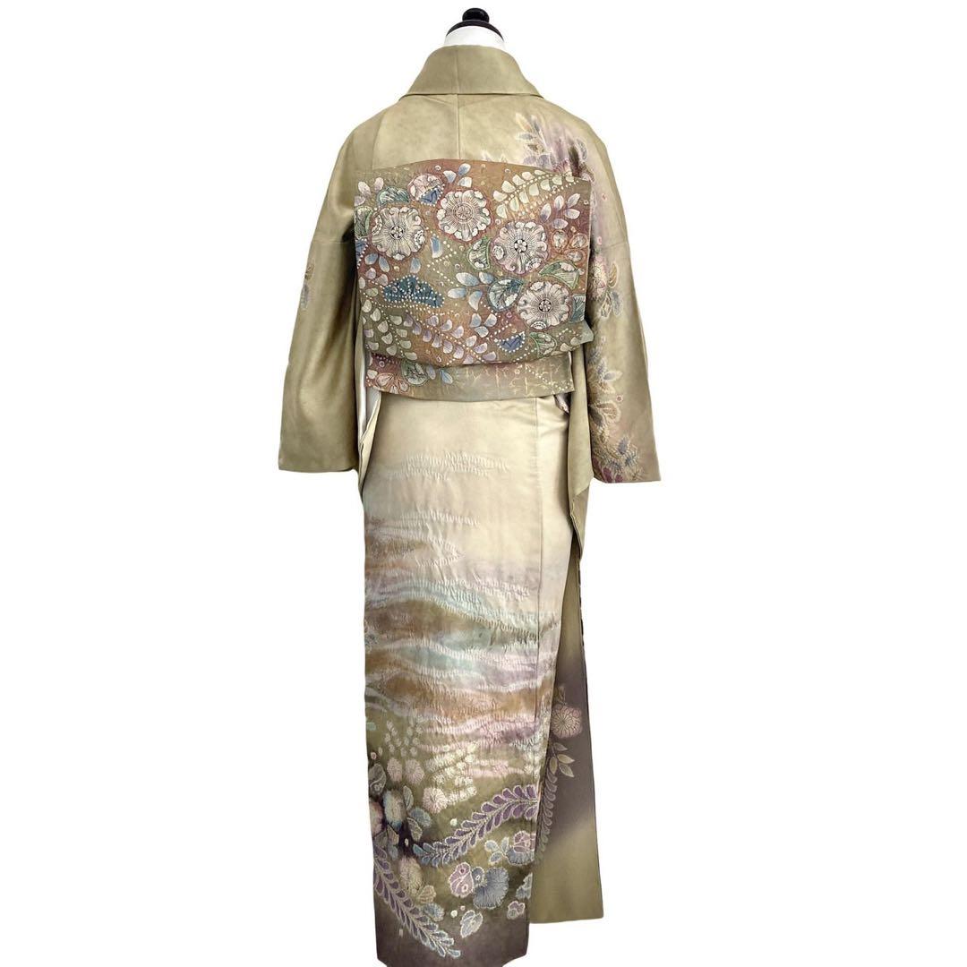 ★ゆうけい★辻ヶ花 訪問着 正絹 着物 4点 フルセット 入学式 卒業式