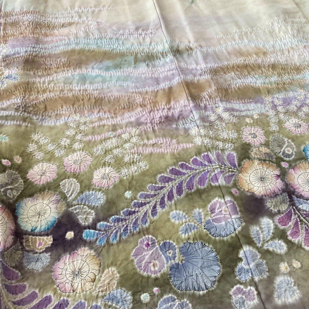 ★ゆうけい★辻ヶ花 訪問着 正絹 着物 4点 フルセット 入学式 卒業式