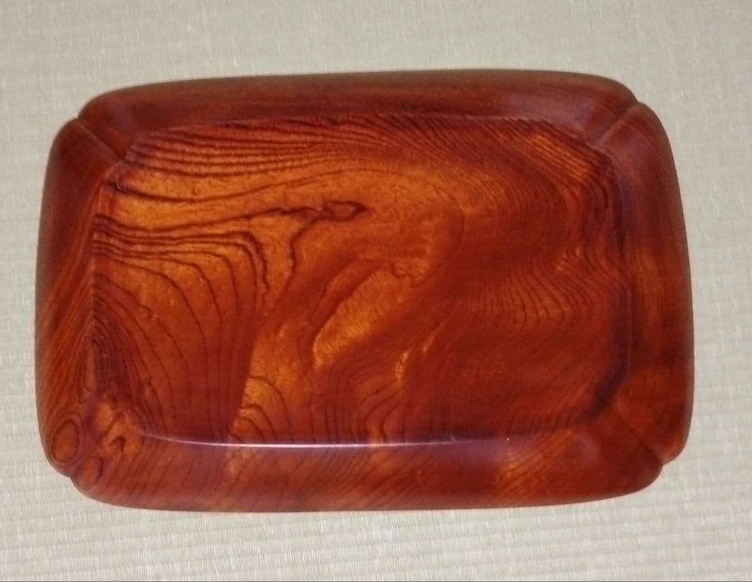 欅拭漆木瓜盆(けやきふきうるしもっこうぼん)