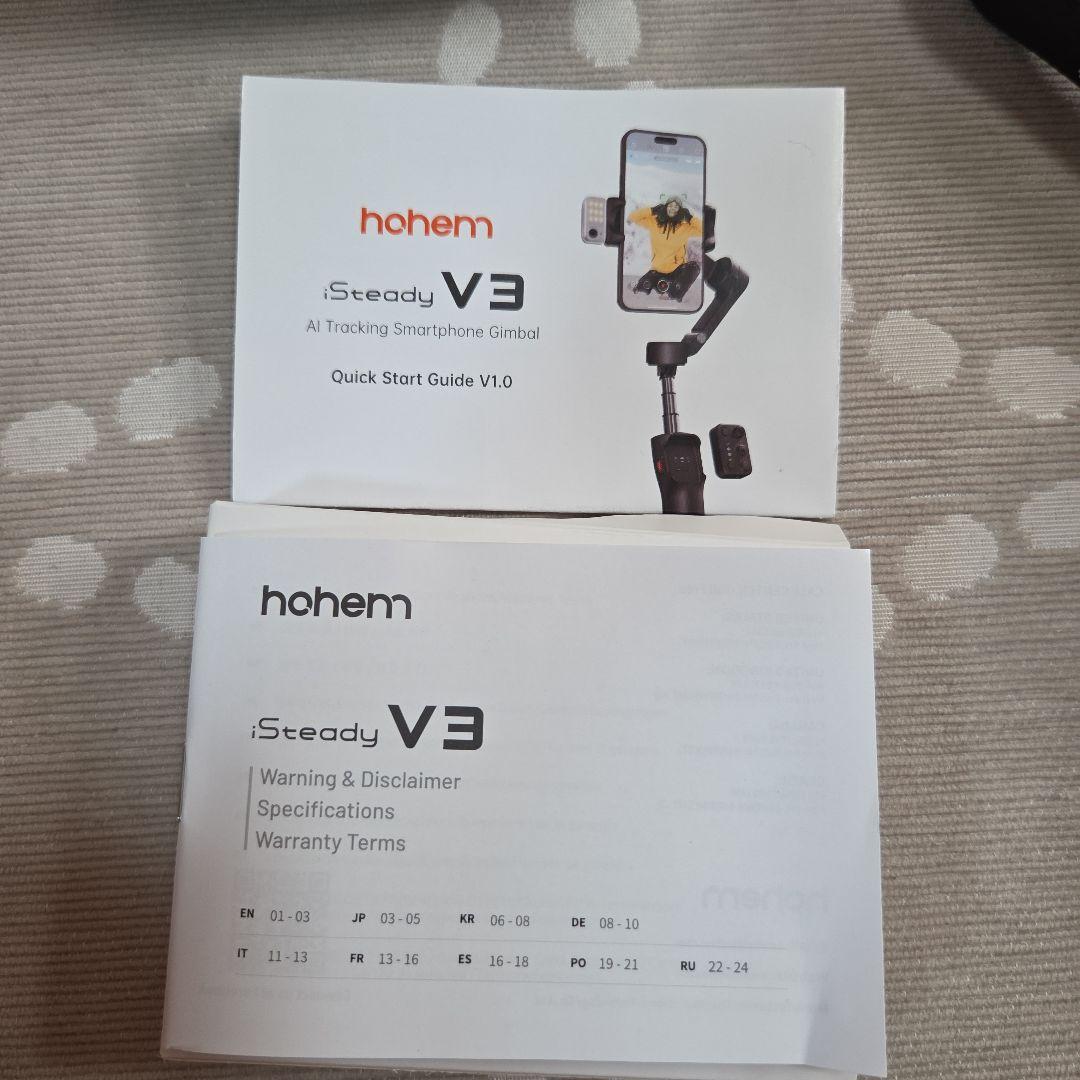 hohem　i Steady V3 スマートフォン用ジンバル　使用回数１回のみ