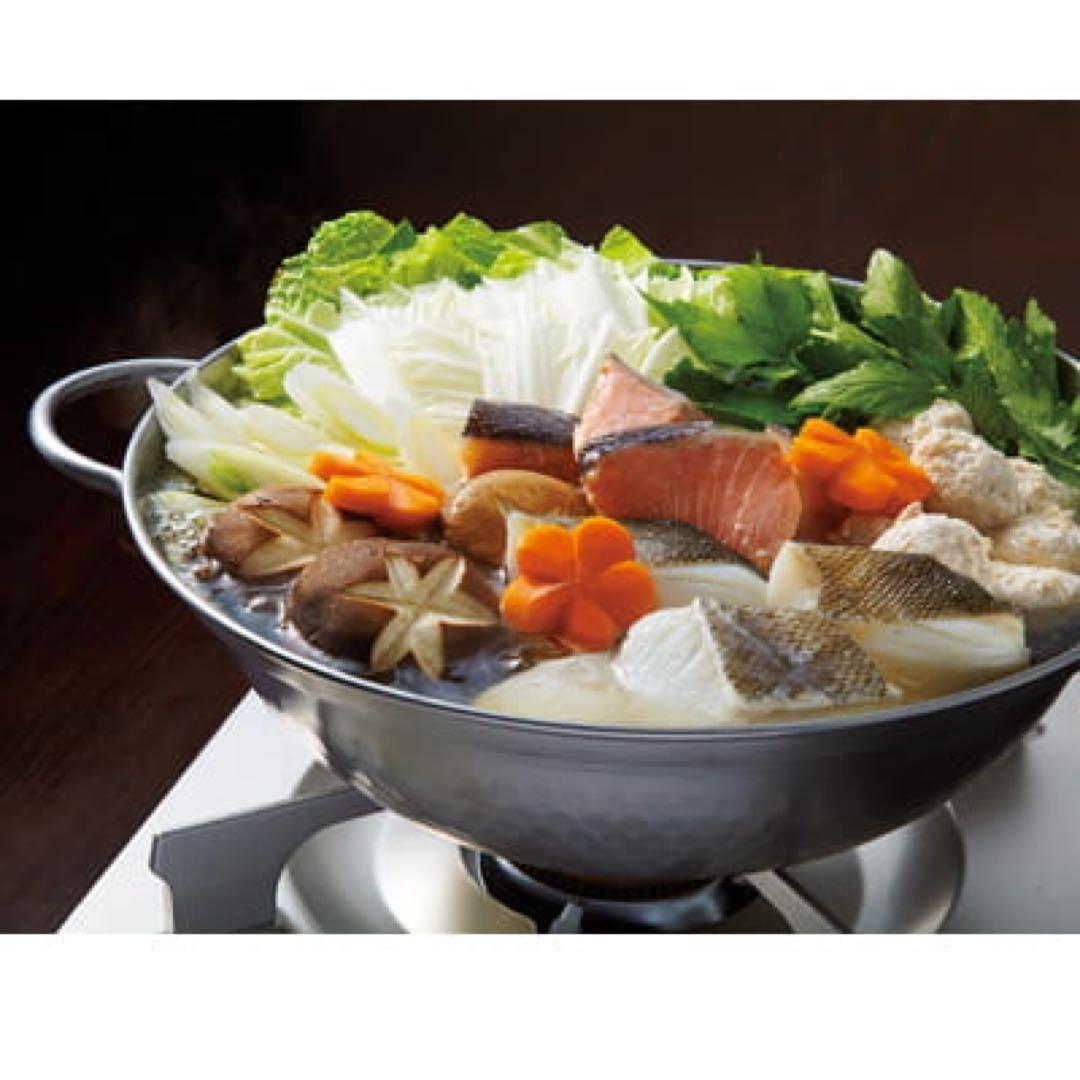 肴七味 日本製　ステンレス　卓上鍋　24cm 新潟県燕市　ミトン付き