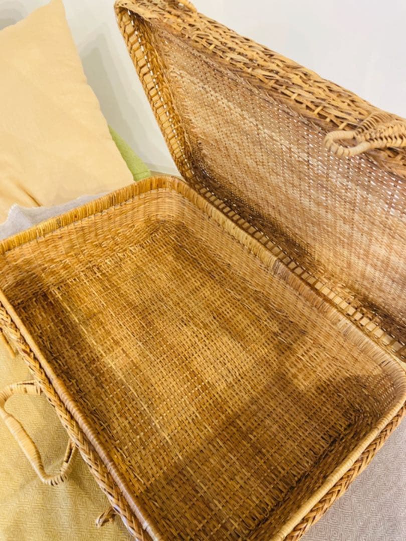 バスケットカゴ　ピクニック　インテリア小物