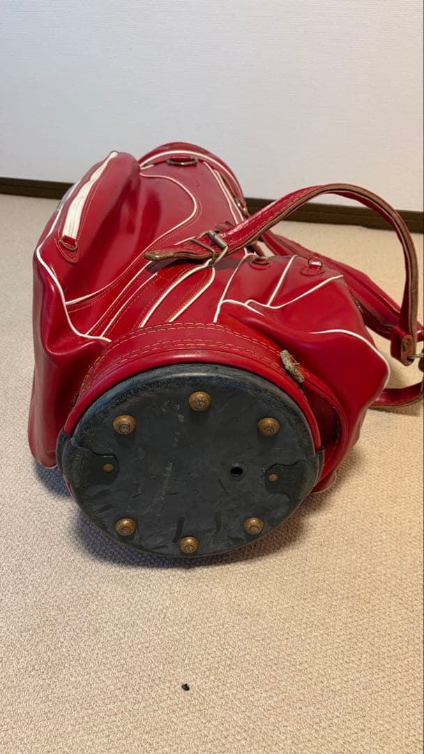 ビンテージ Old Milwaukee キャディバッグ 赤