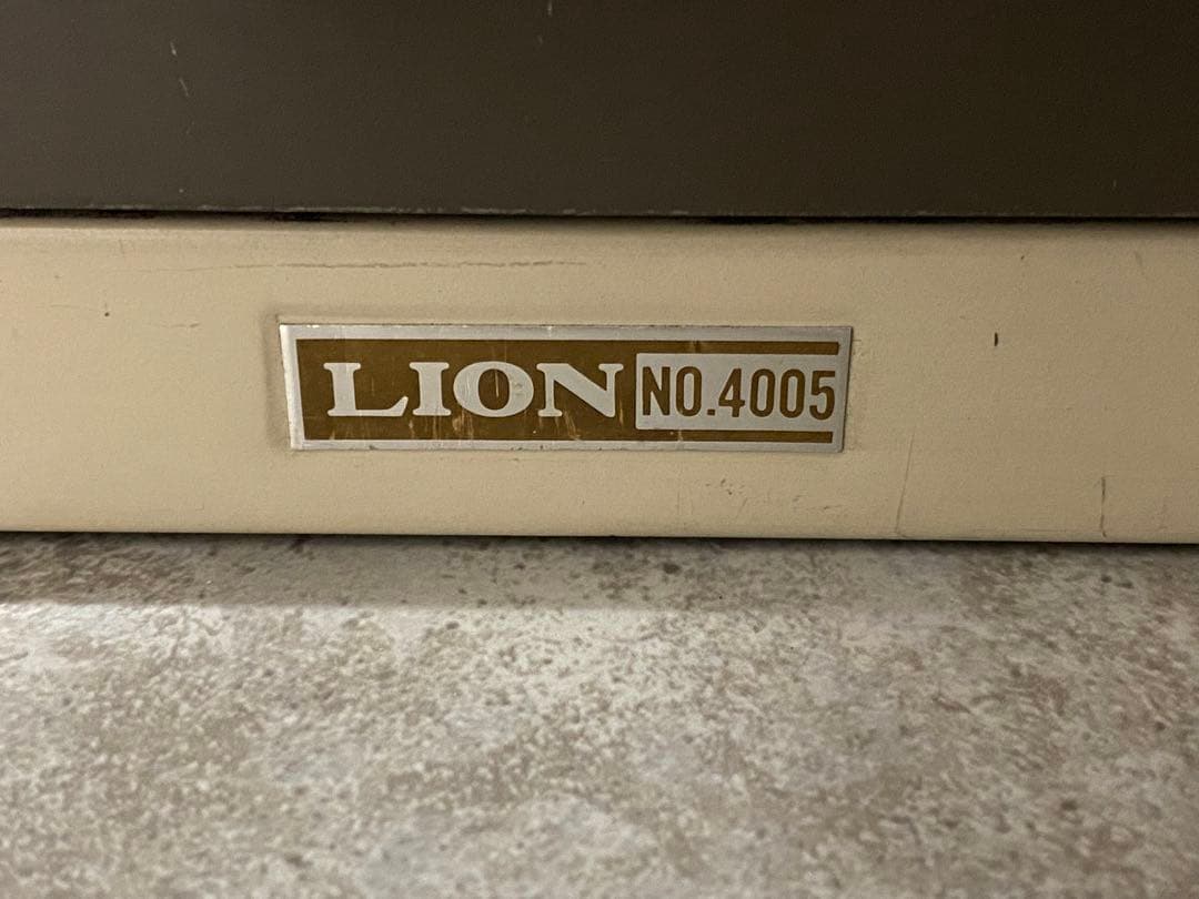 LION 5段スチール ラック ヴィンテージ 昭和 レトロ レターケース