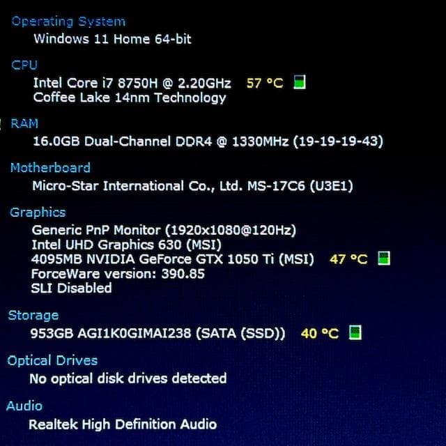 《 ほぼ未使用級 》第８i7！新品SSD1TB！RAM16GB！MSI GP73