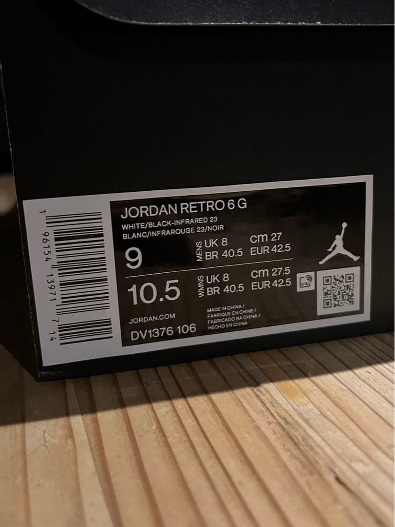 【27】Air Jordan Retro 6 G エア ジョーダン 6 ゴルフ