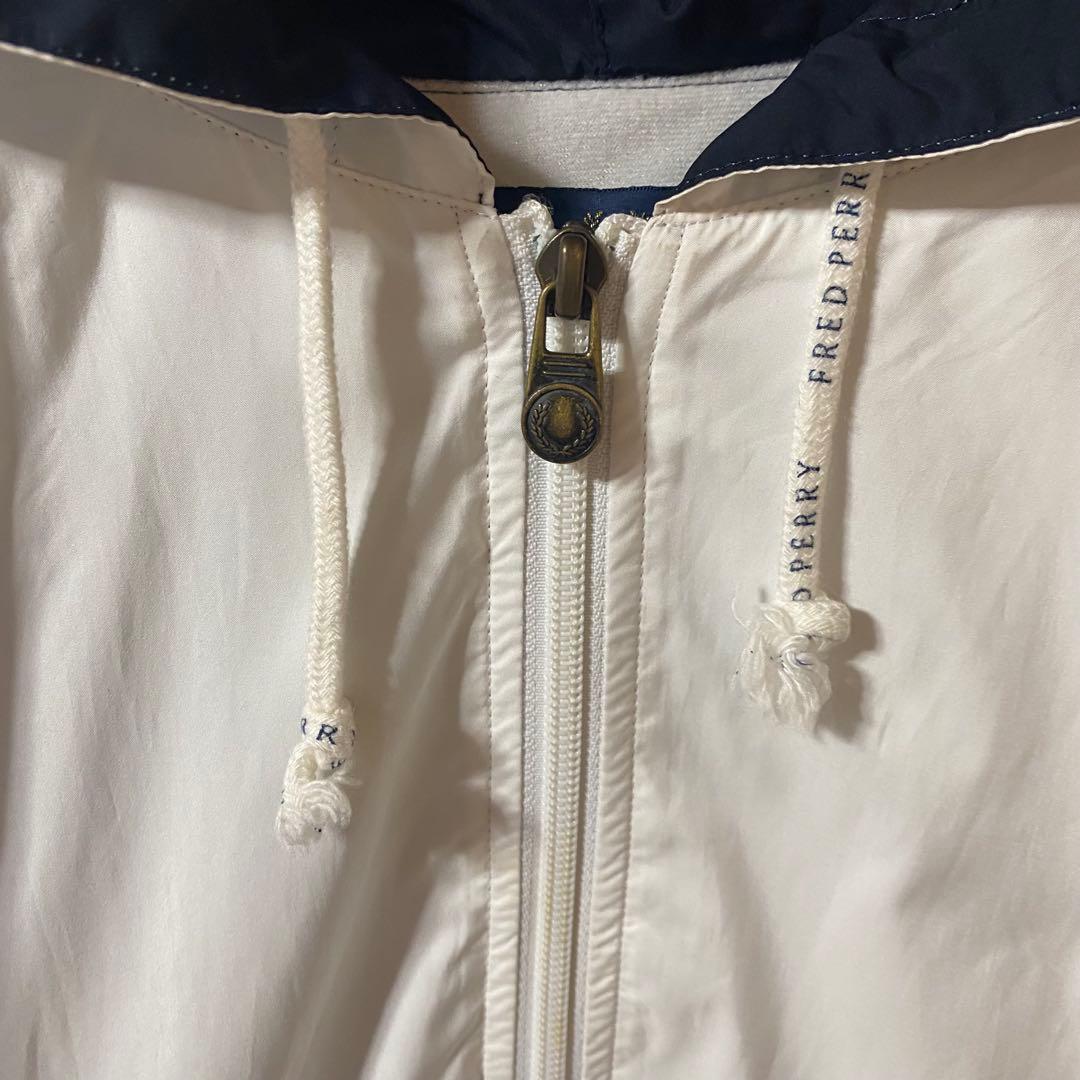 フレッドペリー　90s日本製　セットアップナイロンジャケット 総刺繍ロゴ