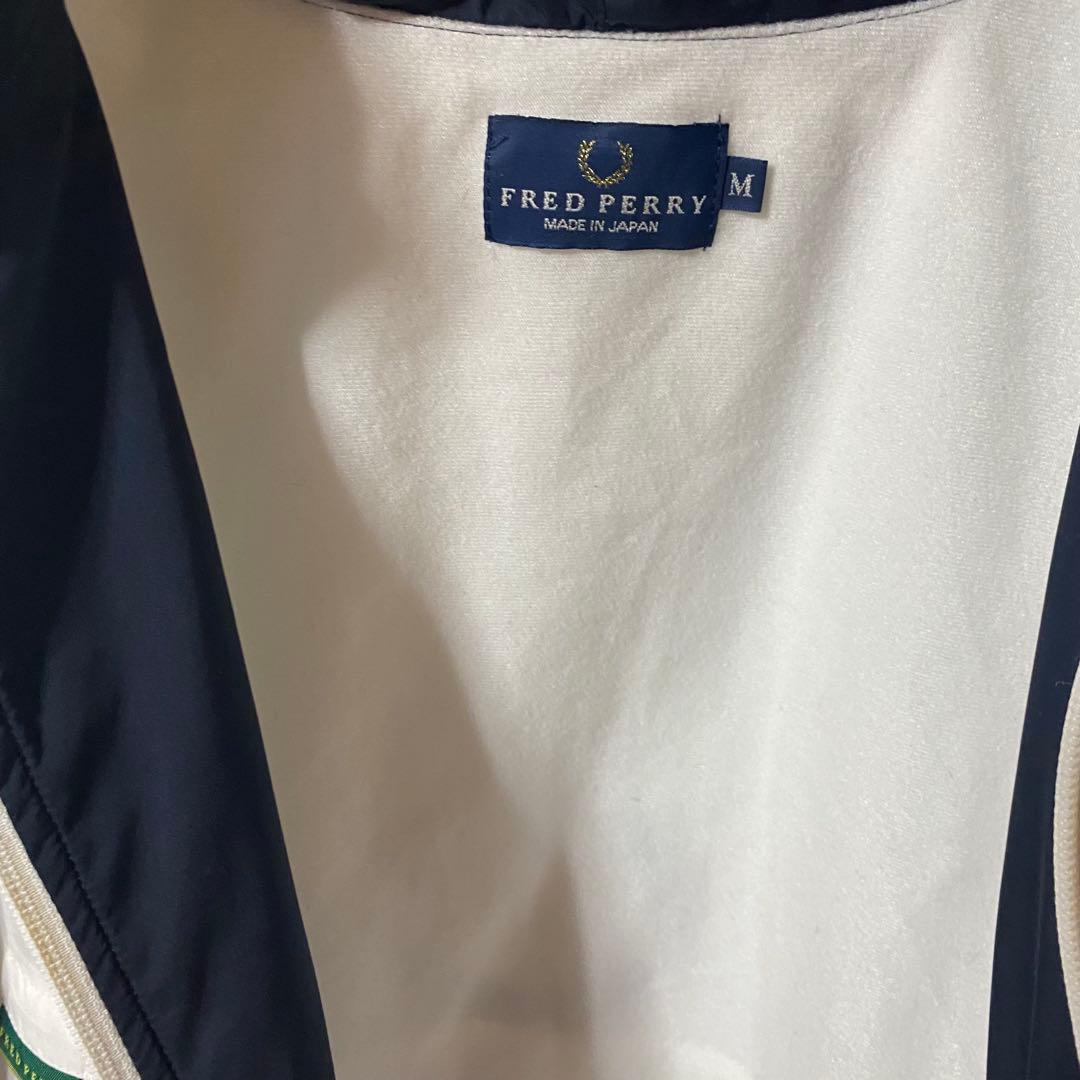 フレッドペリー　90s日本製　セットアップナイロンジャケット 総刺繍ロゴ