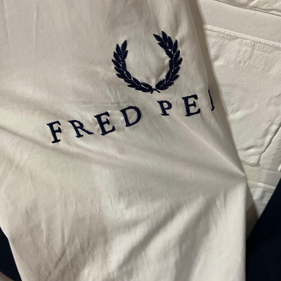 フレッドペリー　90s日本製　セットアップナイロンジャケット 総刺繍ロゴ