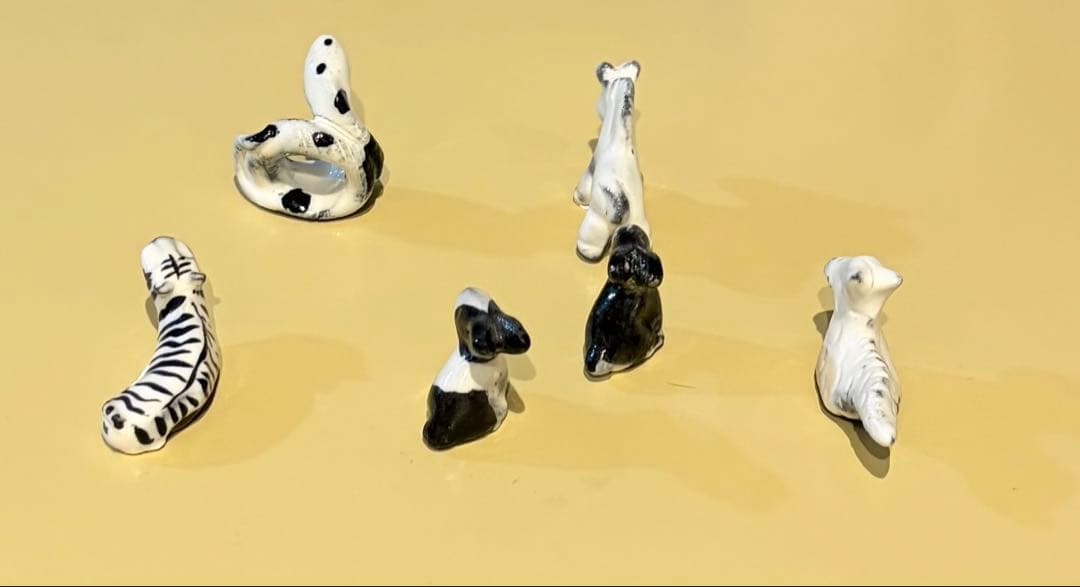 鈴木環 フェーブ 箸置き 置き物 干支 6点セット ピジョン ピジョンカップ