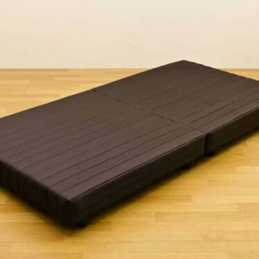 コンパクト 脚付マットレス　ロータイプ　シングル　BK/BR/IV/RD