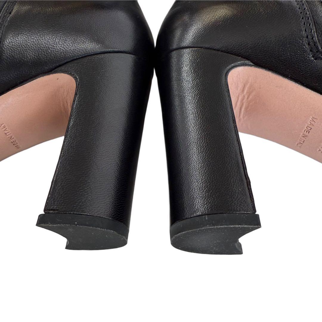 PRADA レザーロングブーツ　ブラック　35 1/2 ブラック 箱付き　美品