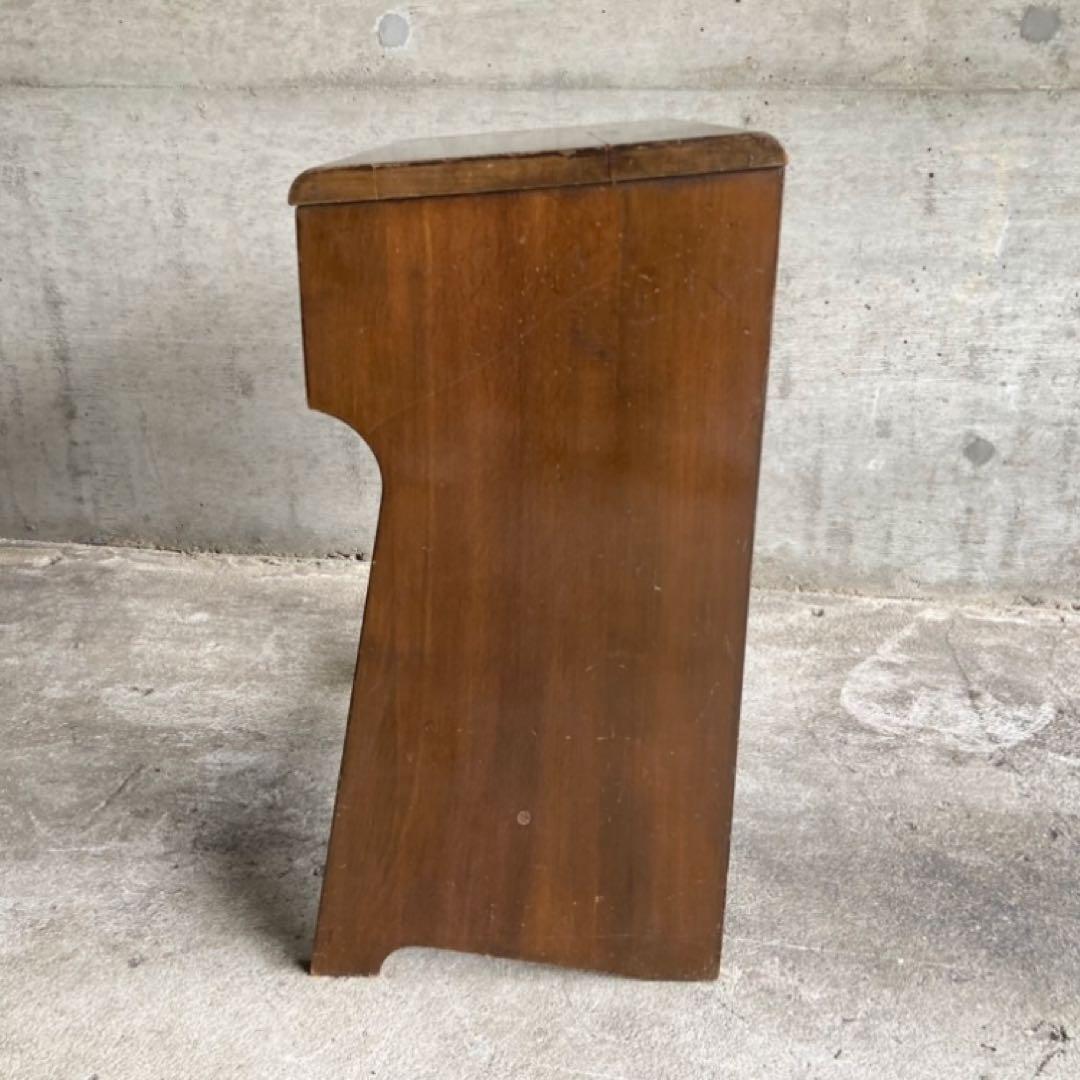 古いスツール チェア 椅子 ピアノ ミシン 台 木製 家具 レトロ ヴィンテージ