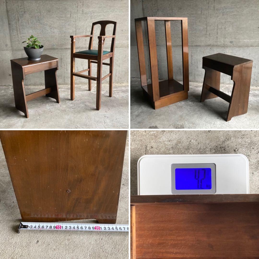 古いスツール チェア 椅子 ピアノ ミシン 台 木製 家具 レトロ ヴィンテージ