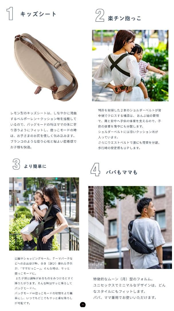 【週末割引中】ノルンマーニ 抱っこバッグ N/ORN mani ナイトブラック