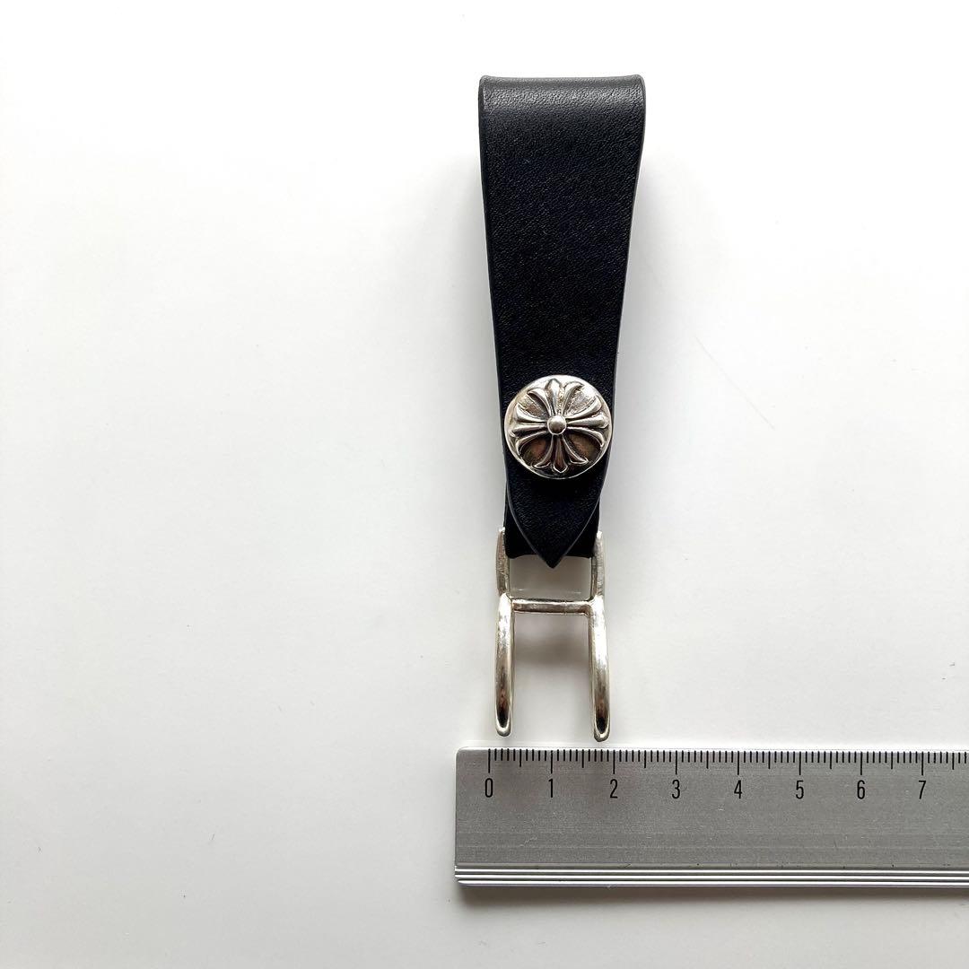 シルバー925 クロスボール　レザーベルト　BWＬ　トラッカーウォレット