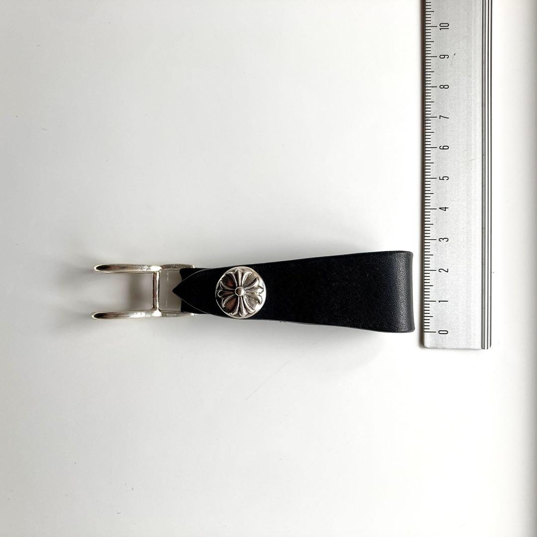 シルバー925 クロスボール　レザーベルト　BWＬ　トラッカーウォレット