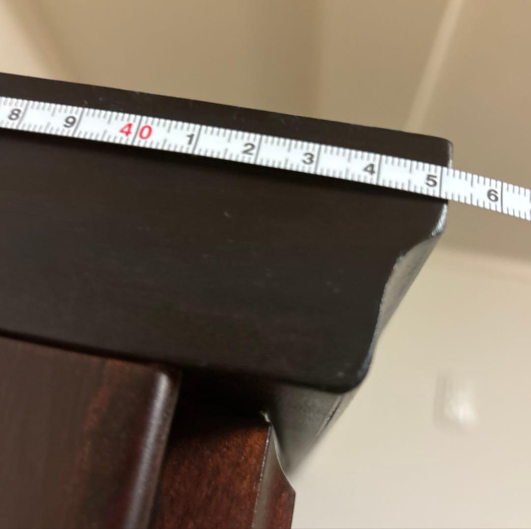 スライド式ガラス扉　本棚　ダークブラウン