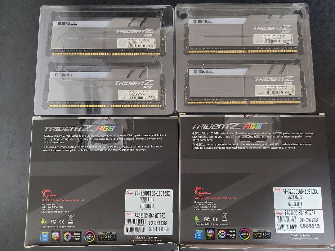 G.SKILL TRIDENT Z RGB DDR4 8GB×4 計32GB