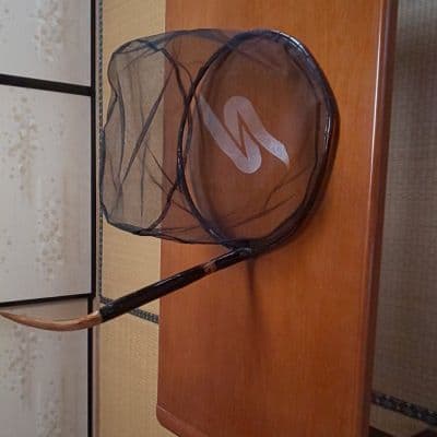 鹿の角入り鮎、サツキマスの「たも」