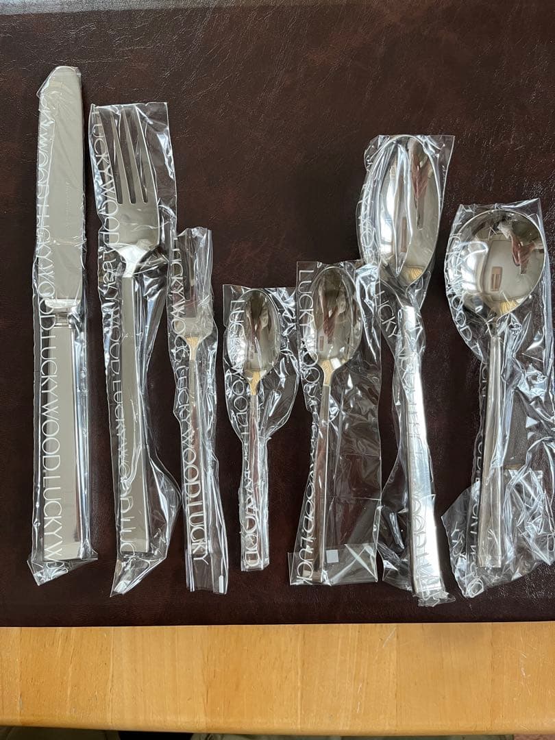 ラッキーウッド  LUCKYWOOD  カトラリーセット 39点　訳あり