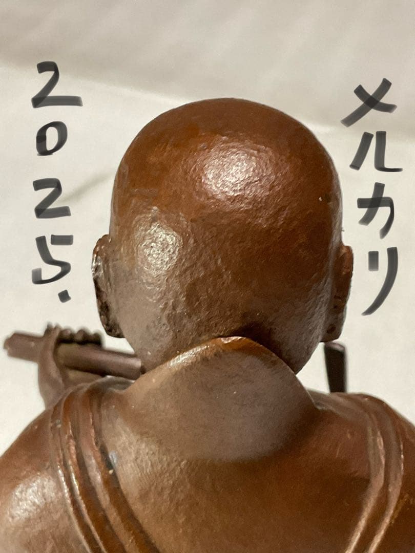 日蓮上人立像／真鍮製。重量約4kg。【高さ／34cm。凛々しい顔付きの御神仏】。