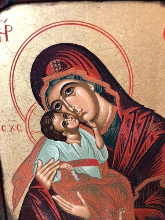 聖母子手描きイコン2