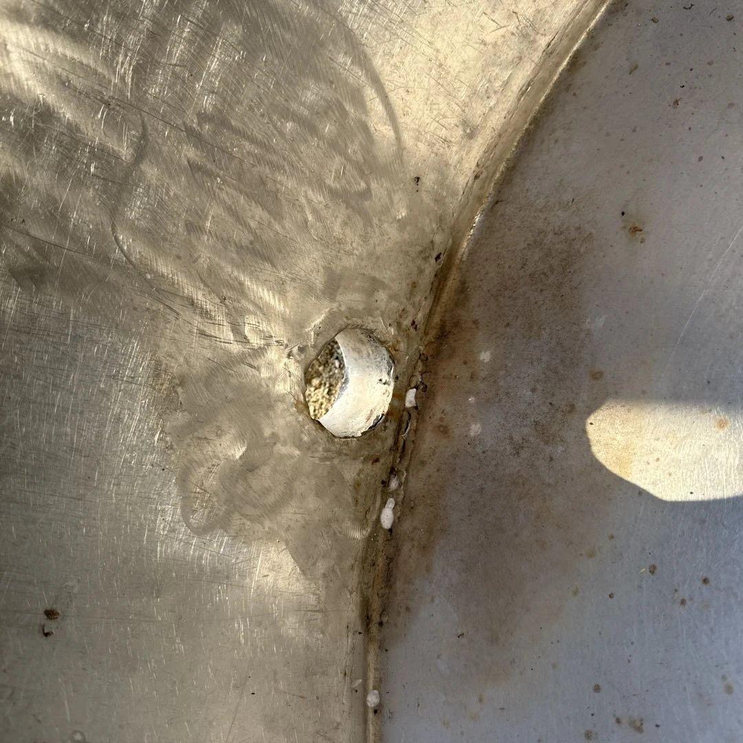 ステンレス製 寸胴丸型大型鍋 排水穴付き（業務用調理、染色等）【たのメル便】